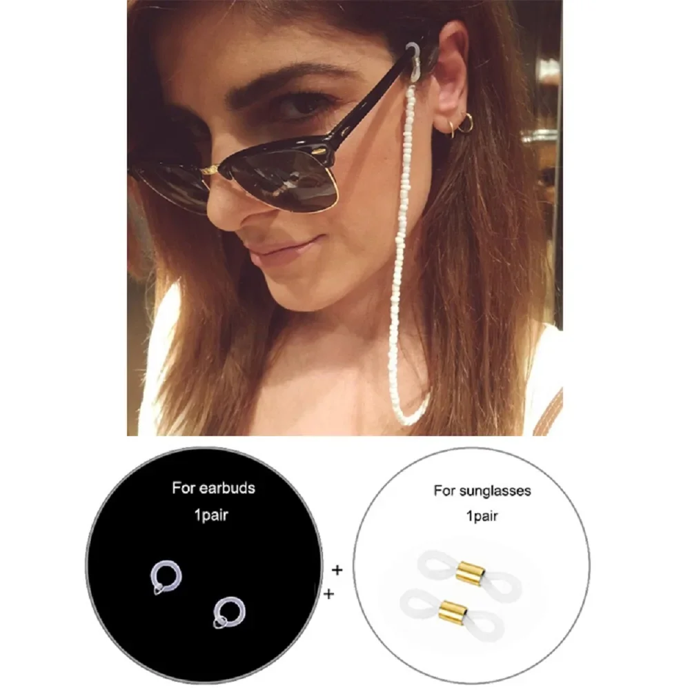 Mask Chain Holder - Nouvelle chaîne anti-perte perlée pour Airpods,