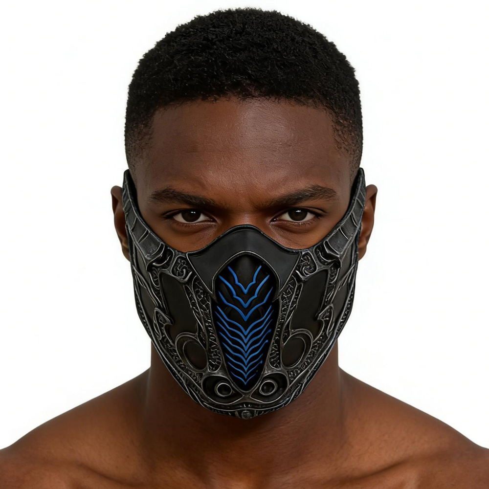Respirator Half Face - Masque Mortal Kombat Cosplay Sub-Zero Scorpion,