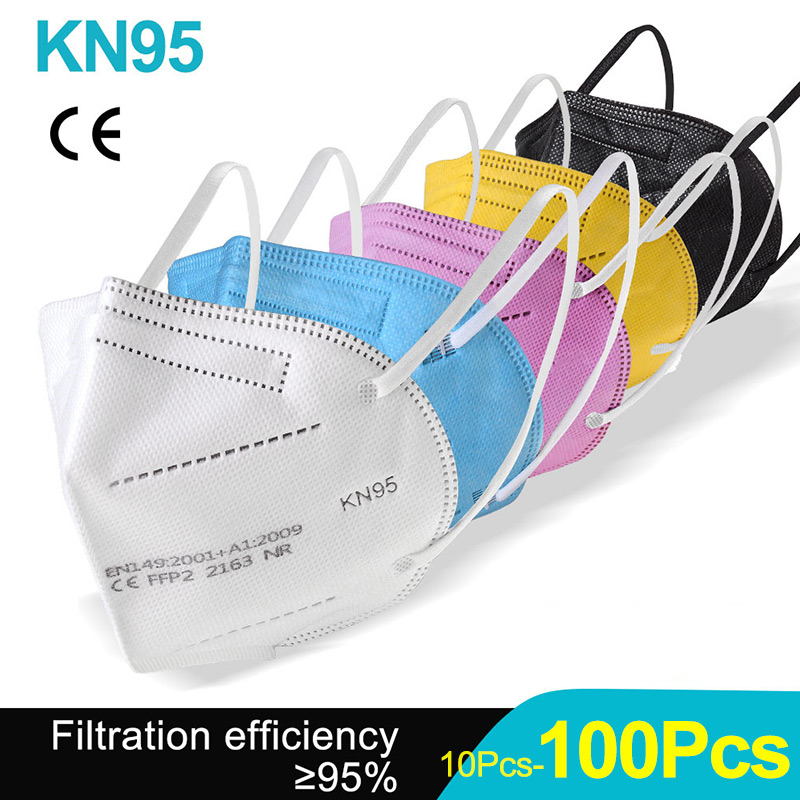 Kn95 Respirator Mask - 10-100 pièces masques FFP2 KN95 Mascarillas