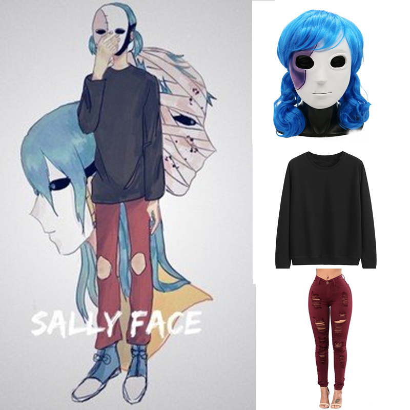 Black Face Mask Pack - Costume complet de Cosplay, Costume de