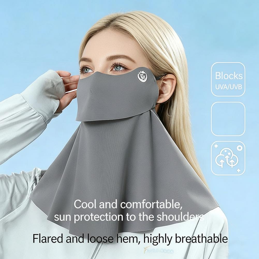 Sports Mask Breathable - Masque de protection solaire UPF50+ rafraîchissant