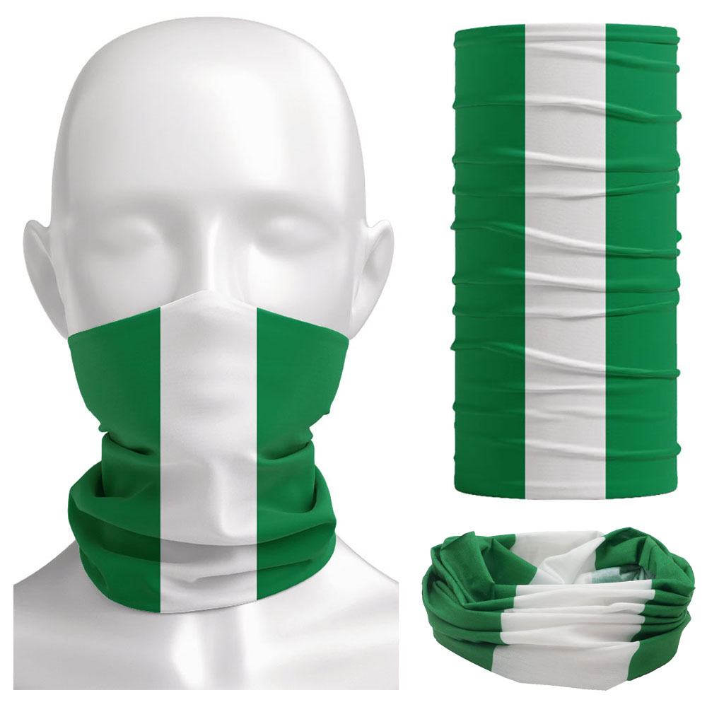 Neck Gaiter Face Cover - Bandana drapeau du Nigeria pour femmes,