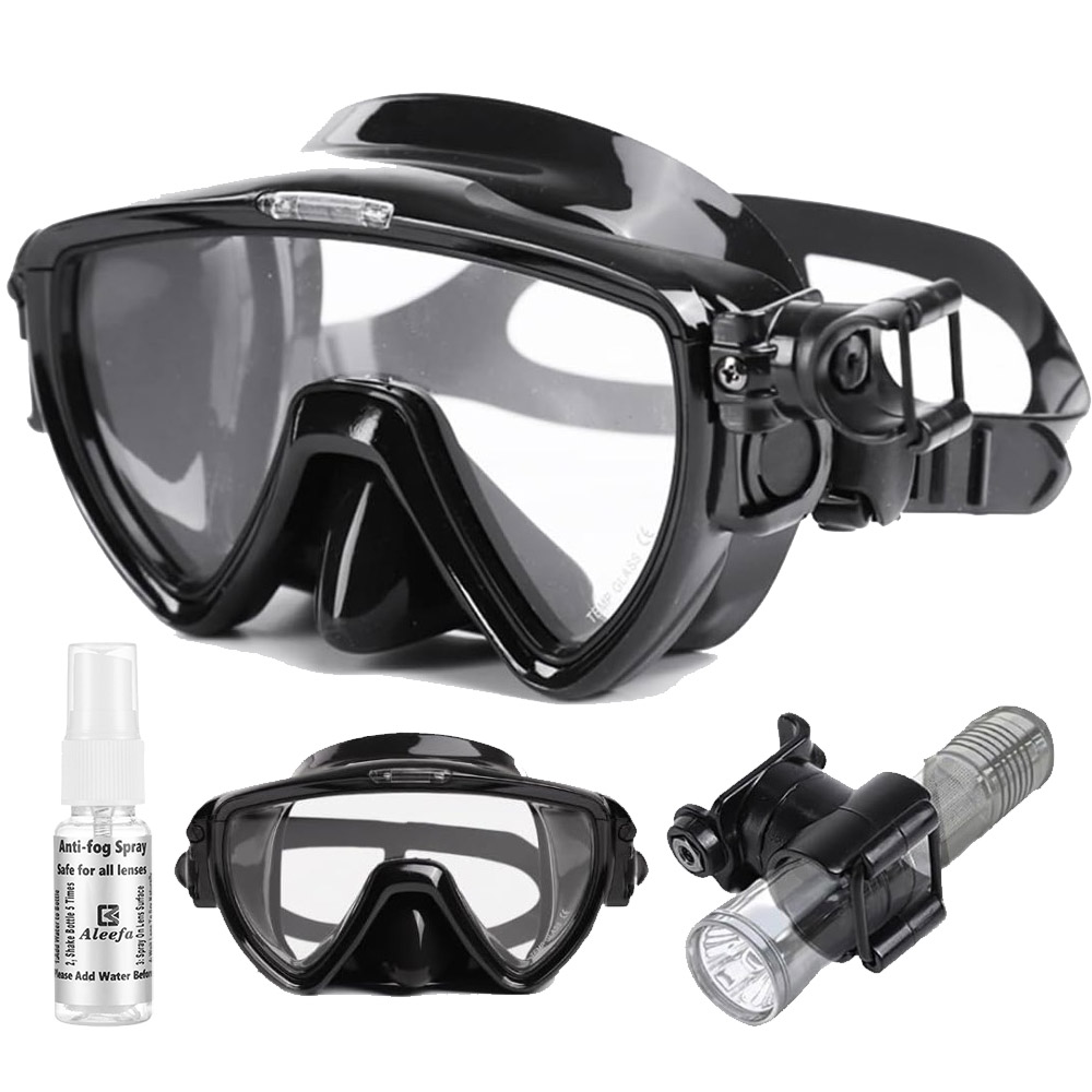 Silicone Mask Bracket - Masque de plongée sous-marine avec lampe