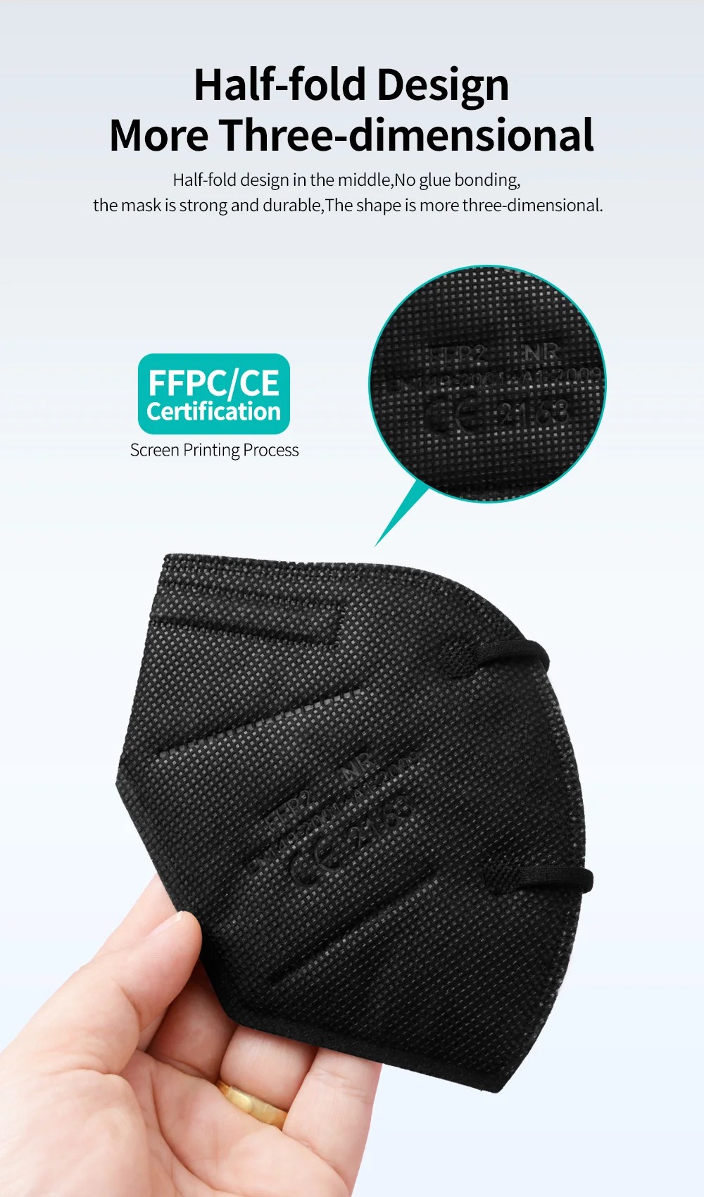 Masques FFP2 5 couches approuv - Black Face Mask Pack avis et prix