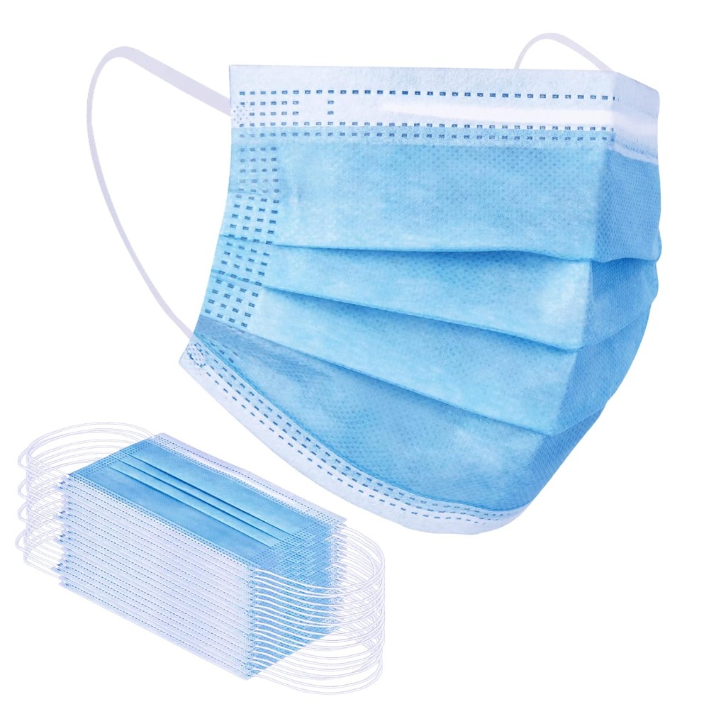 Masque facial jetable bleu 100 - Disposable Mask Blue avis et prix