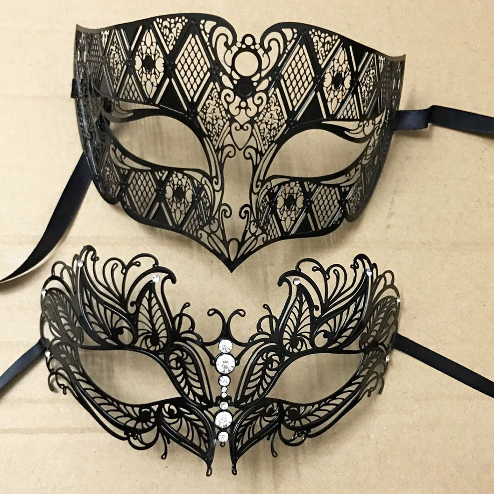 Masques de fête vénitienne de  - Black Face Mask Pack avis et prix
