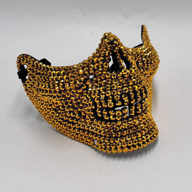 Masque demi-crâne en strass po - Respirator Half Face avis et prix