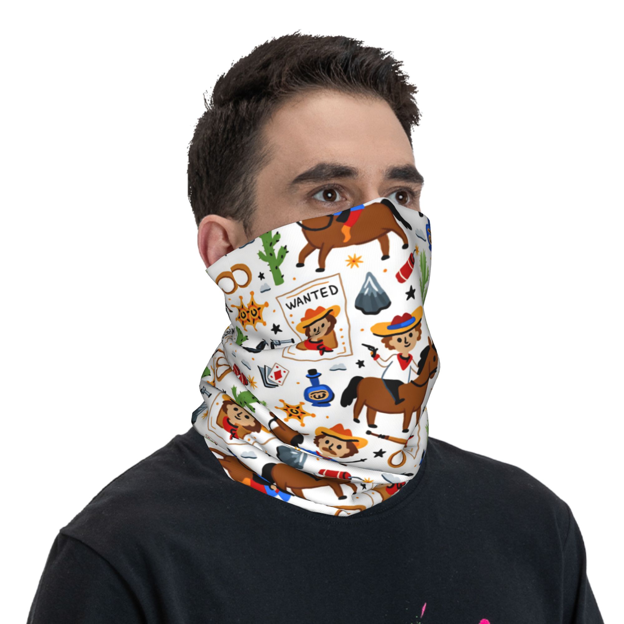 Cagoule de cowboy western pour - Kids Face Mask avis et prix