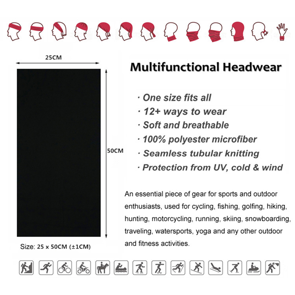 Bandanas de couleur unie sans  - Neck Gaiter Face Cover avis et prix